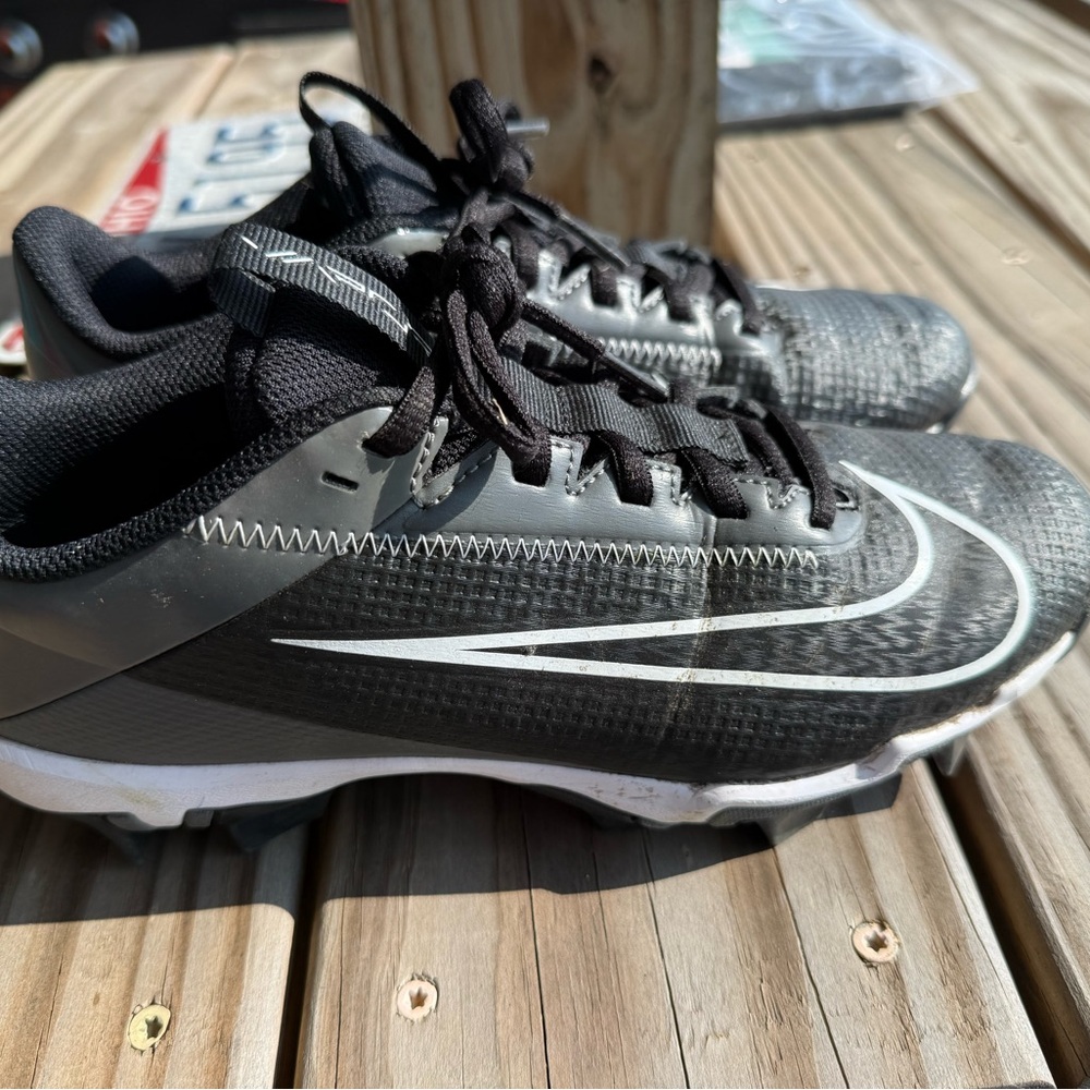 Black and Gray Athletic Shoes with White Accents